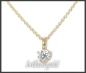 Preview: 585 Gold Brillant Collier 0,272ct, VS1; EGL Zertifikat